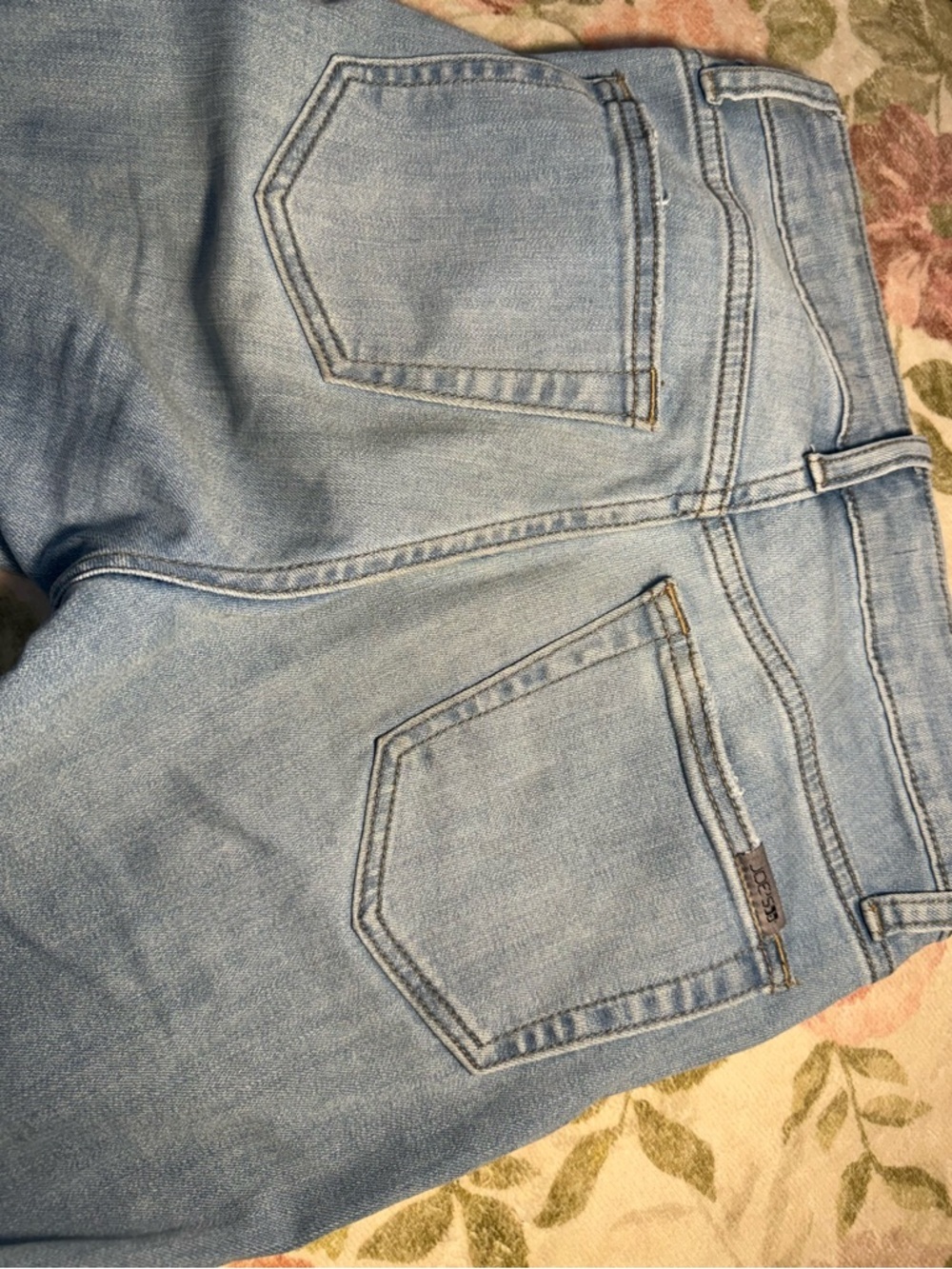 Joes Jean Flare Distressed Hem Light Wash High Rise Jeans - Picture 4 of 13